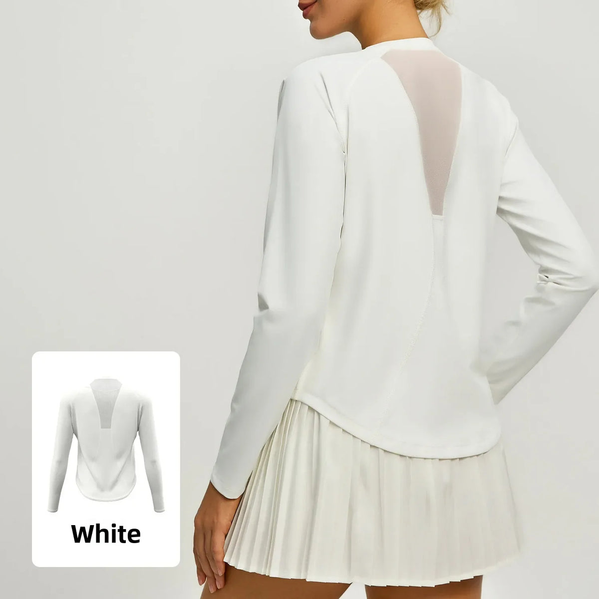 Mesh Yoga Long Sleeve Breathable Summer Sports Tee