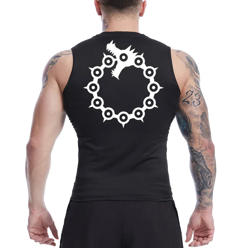Men's Anime Inspired Compression Tank