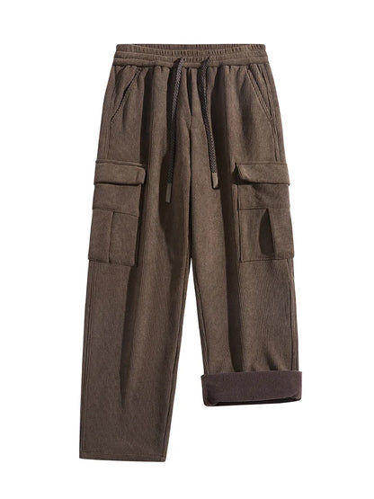 Cozy and Practical Fleece Lined Cargo Pants