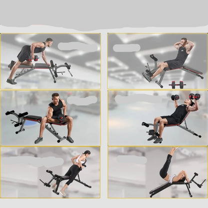 Full-Body Workout Bench with Leg Curl and Extension