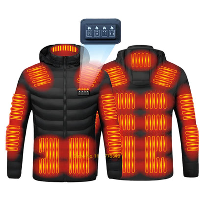 Heated Jacket for Men & Women  USB Electric Winter Coat