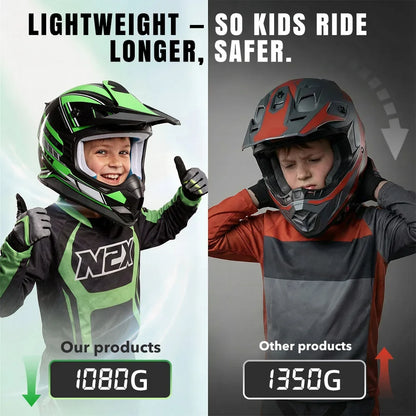 Kids Motocross Helmet - Boys & Girls Dirt Bike & Quad Helmets