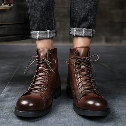 Timeless Style: Retro Men's Ankle Boots