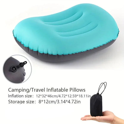 Portable Backpacking Pillow with Lumbar Support