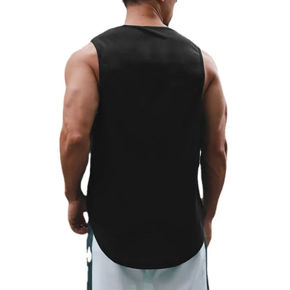 Men's Summer Running Vest & Gym Tank Top Quick-Dry