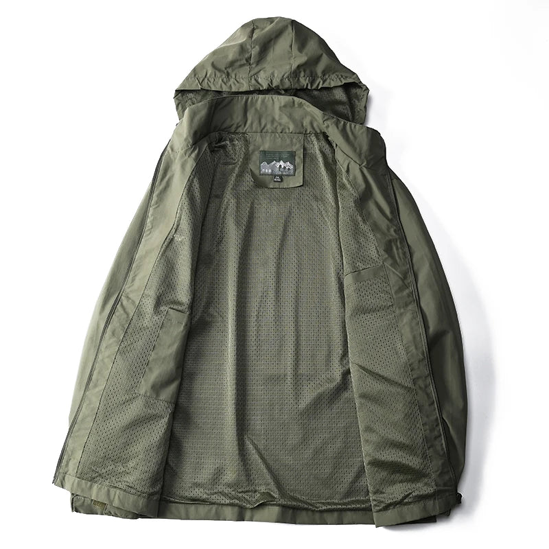 Versatile Outdoor Jacket  Military Style Windbreaker
