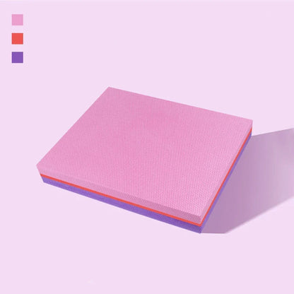 Contrast Color Yoga & Pilates Mat Soft TPE Non Slip 40x33x6cm