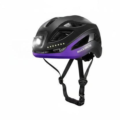 Adjustable Cycling Helmet with Rechargeable Type-C Safety Light