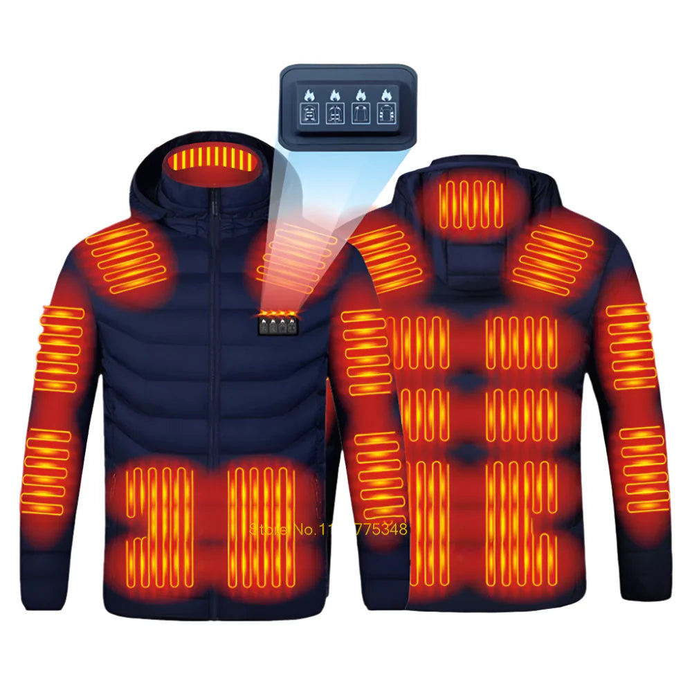 Heated Jacket for Men & Women  USB Electric Winter Coat
