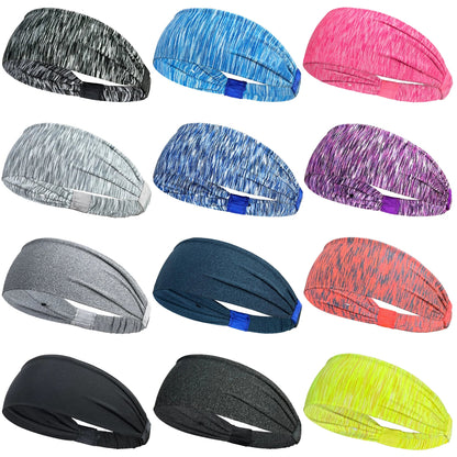 Elastic Sports Headbands for Men and Women
