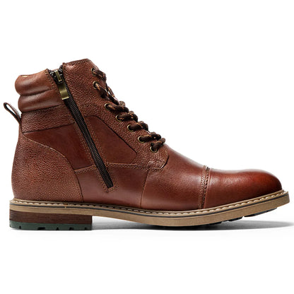 Men's Genuine Leather British Ankle Boots - Business Casual