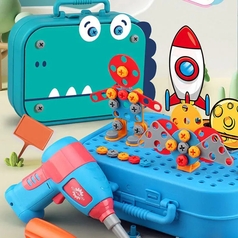 Pretend Play Power Tools with Dinosaur Theme