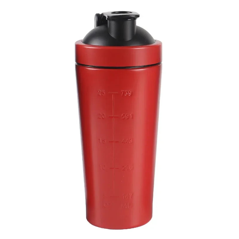 Stainless Steel Sports Shaker Bottle, Leakproof & Durable