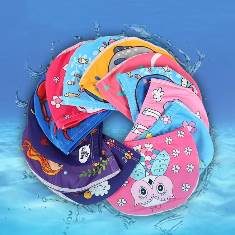 Cartoon Animal Swim Caps for Kids