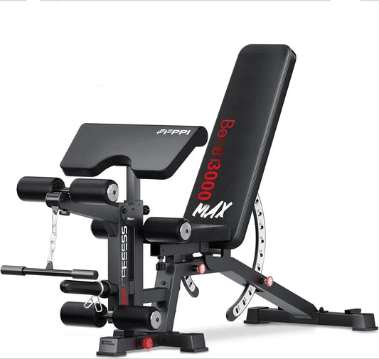Adjustable Weight Bench with Leg Extension & Sit-Ups