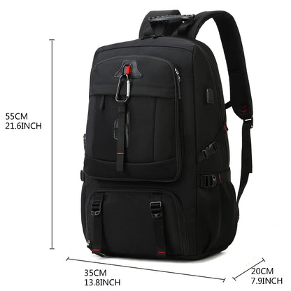 50L Waterproof Backpack with Shoe Compartment