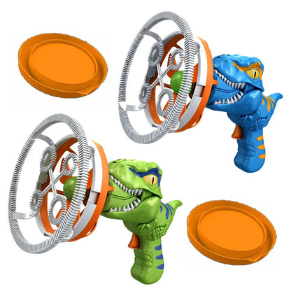 2-in-1 Electric Bubble Gun Toy  Dinosaur Bubble Machine for Kids