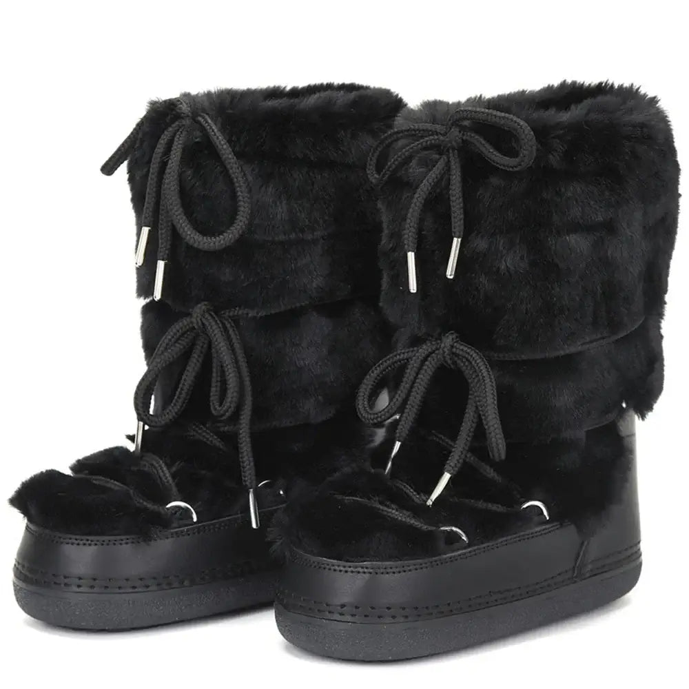 Stay Warm in Style  Winter Fur Boots