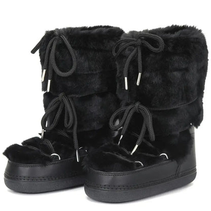 Stay Warm in Style  Winter Fur Boots