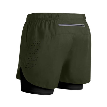 Reflective Men's 2-in-1 Running & Training Shorts