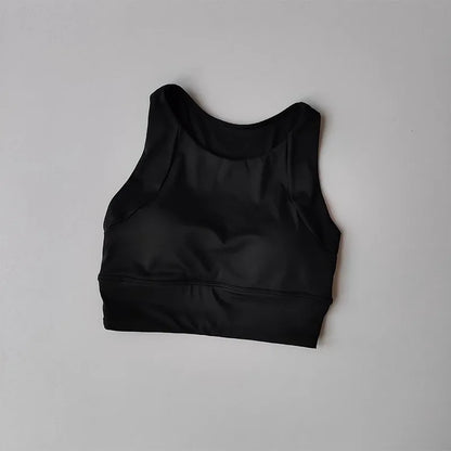 Women's Shock-Absorbing Sports Vest: High-Support Running Bra