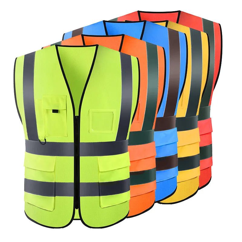 Unisex Reflective Safety Vest for Work & Outdoor Activities