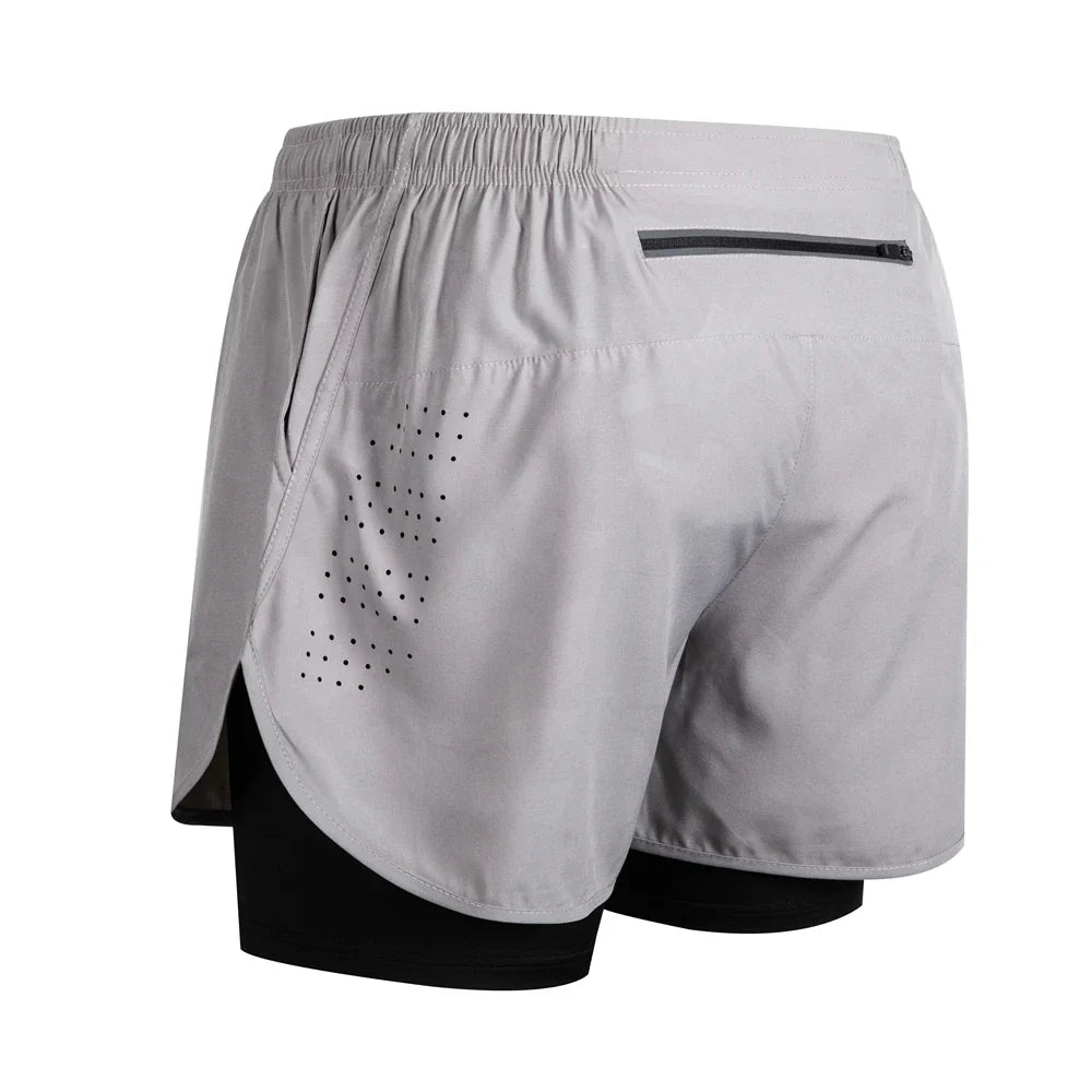 Reflective Men's 2-in-1 Running & Training Shorts