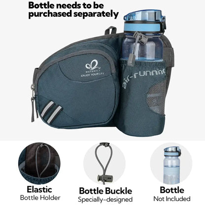 Hiking Waist Bag with Water Bottle Holder Running & Travel