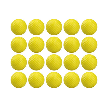 20 Pcs Color Sponge Indoor Practice PU Foam Golf Balls
