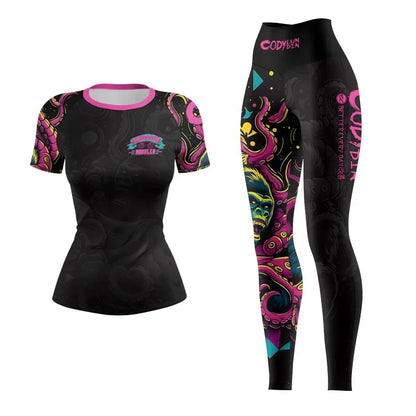 Women's Yoga & Running Sport Suit 2-Piece Fitness Set