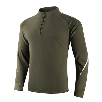 Men's Gym Workout Tee with Reflective Stripes