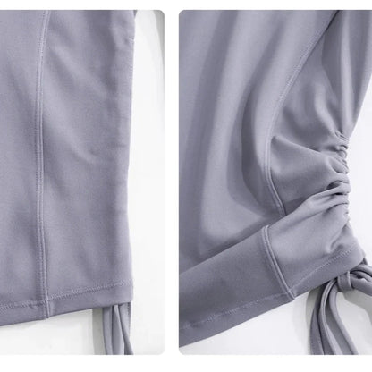 Women’s 2-Piece Yoga Set: Drawstring Top & Sweatpants