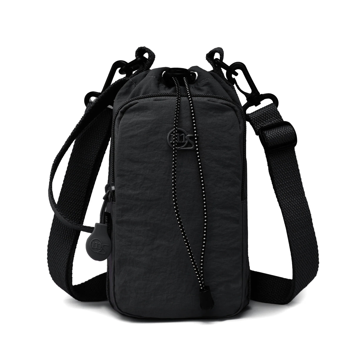 Portable Water Bottle Carrier with Phone Pocket & Strap
