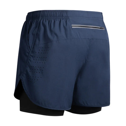 Reflective Men's 2-in-1 Running & Training Shorts
