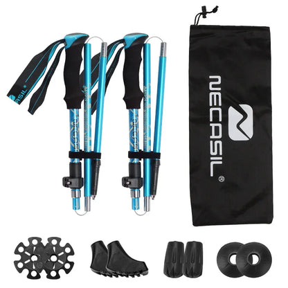 Ultralight Folding Hiking Sticks & Trekking Poles (2-Pack)