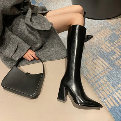 Make a Statement: Pointed Toe High Heel Boots