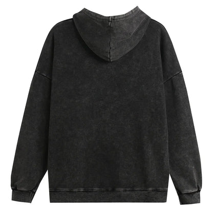 Unisex Cotton Hoodies  Vintage Wash  Harajuku Style