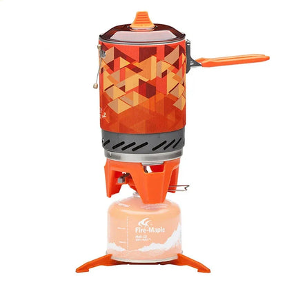 Efficient Outdoor Cooking:  Heat Exchanger Stove
