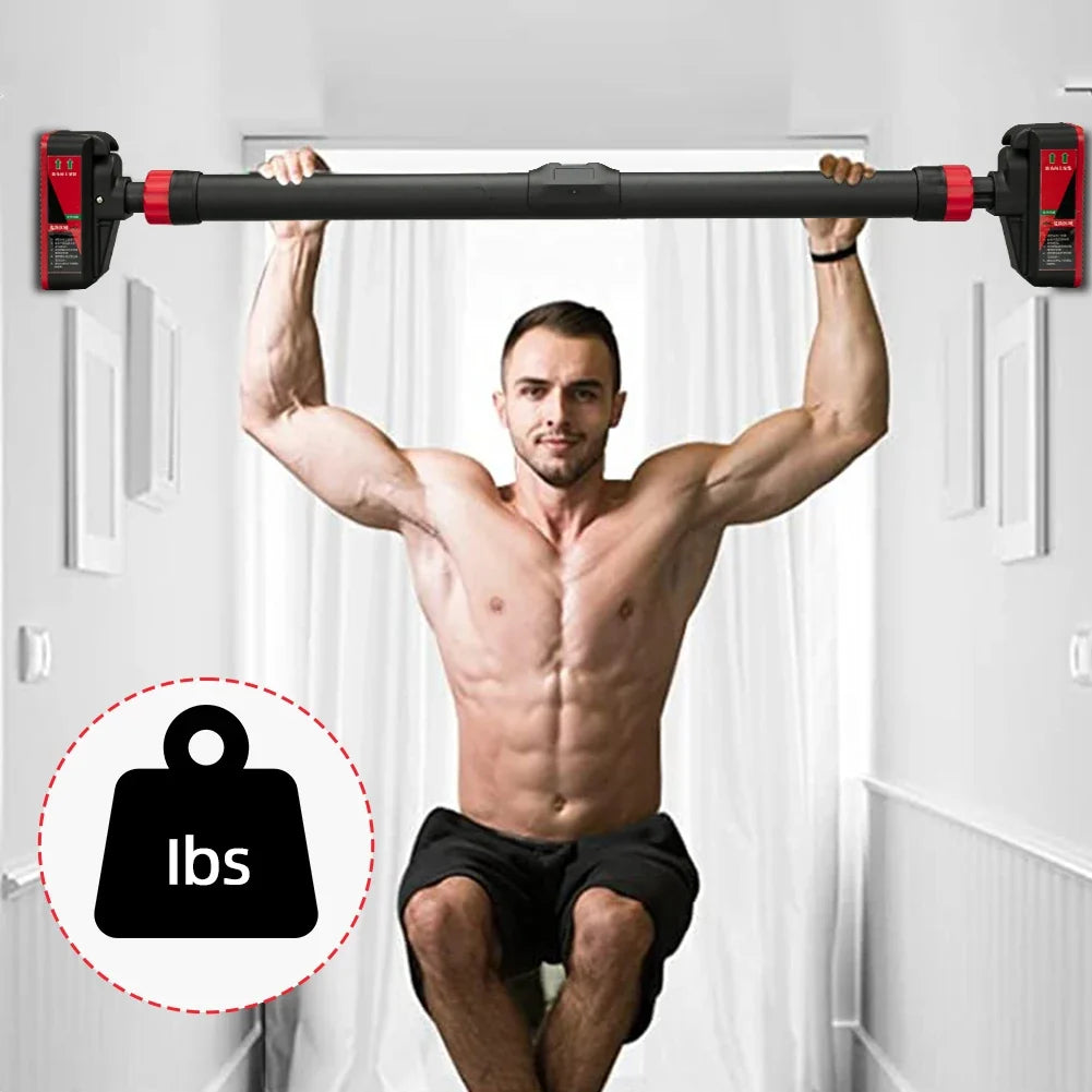 Adjustable Doorway Pull-Up Bar with Level Gauge