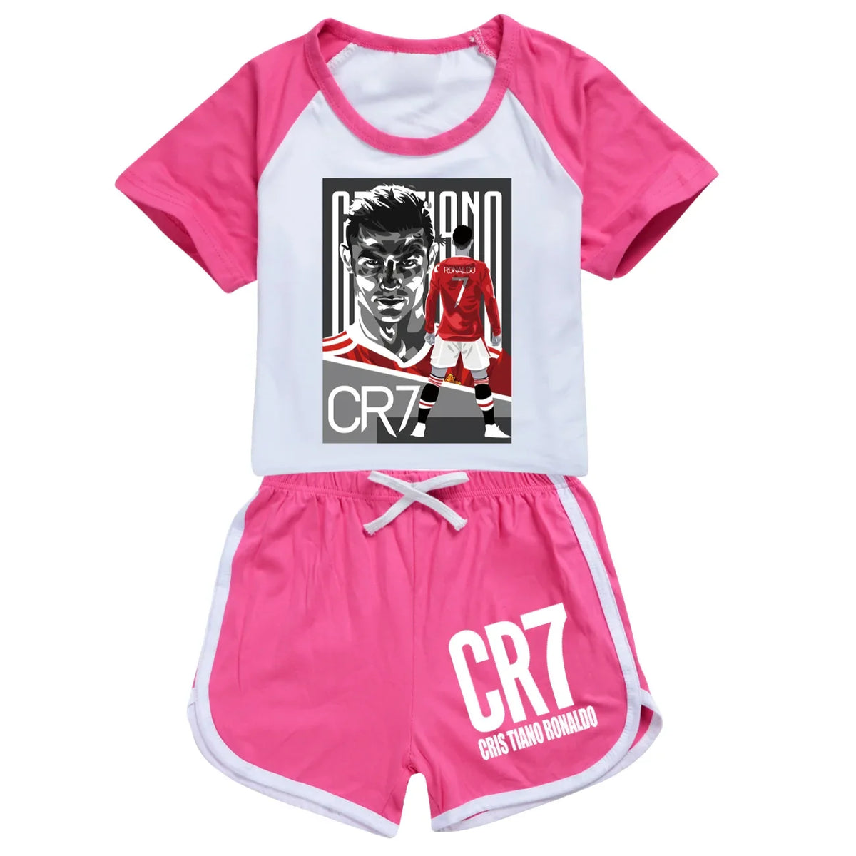 Kids CR7 Sports Suit Boys & Girls Boutique Summer Set