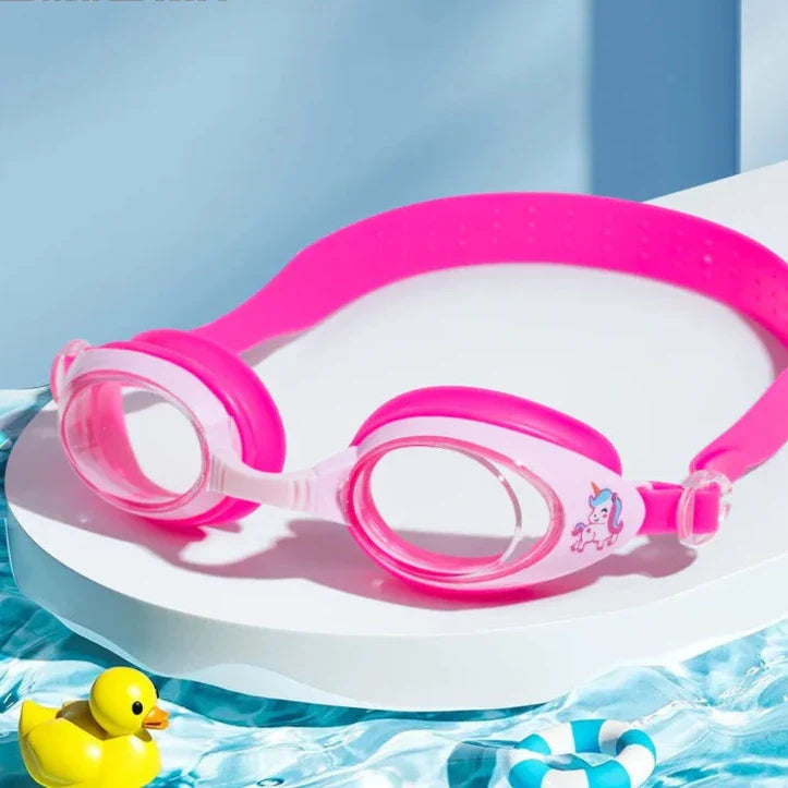 Waterproof Anti Fog Kids Swim Goggles and Cap