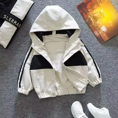 Lightweight Boys' Hooded Jacket for Spring and Autumn