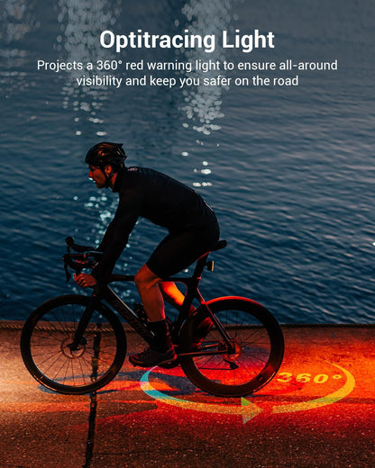 Magicshine SEEMEE 300 Bike Taillight,300 Lumen Bike Tail Light,5 Night & Daytime Modes,Smart Brake Sensor IPX6 Waterproof USB-C Rechargeable Rear Bike Light for Night Riding