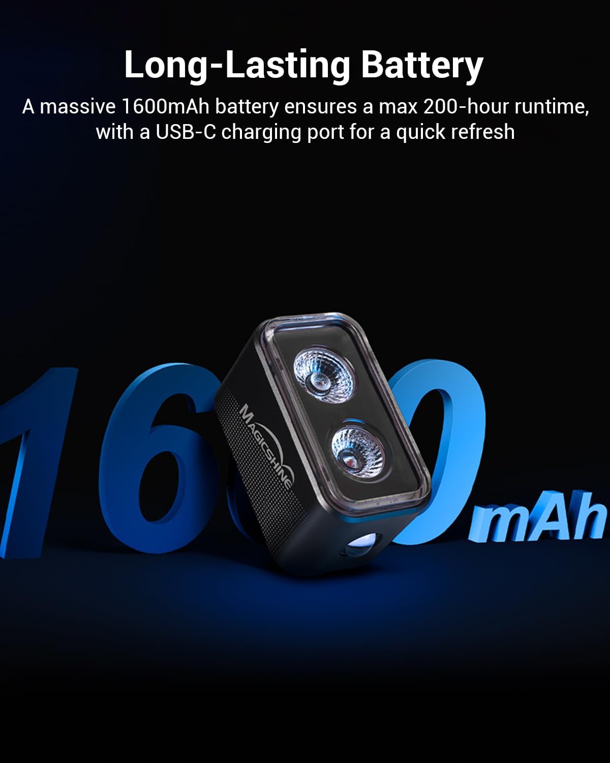 Magicshine SEEMEE 300 Bike Taillight,300 Lumen Bike Tail Light,5 Night & Daytime Modes,Smart Brake Sensor IPX6 Waterproof USB-C Rechargeable Rear Bike Light for Night Riding