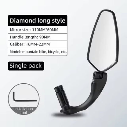 Bike Rear View Mirror 360 Rotatable 1pc