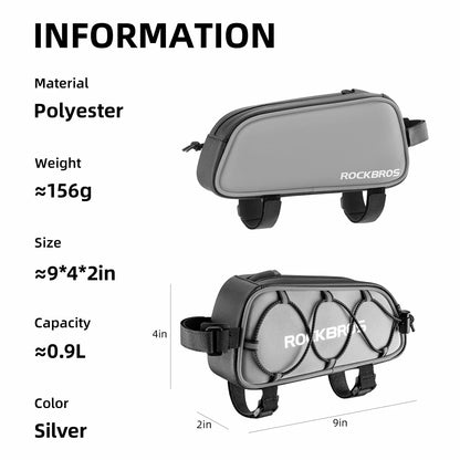 Bike Frame Bag Compatible with iPhone 14/13/12 Pro Galaxy S22/S21