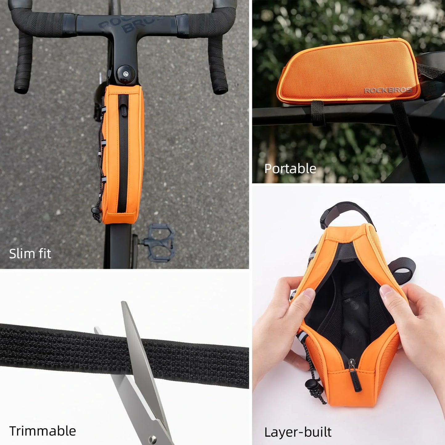 Bike Frame Bag Compatible with iPhone 14/13/12 Pro Galaxy S22/S21