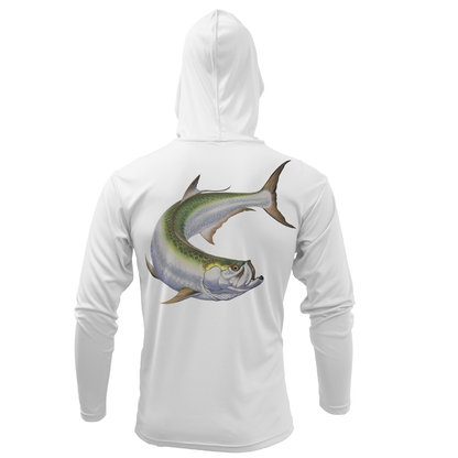 Boca Grande, FL Action Tarpon Long Sleeve UPF 50+ Dry-Fit Hoodie
