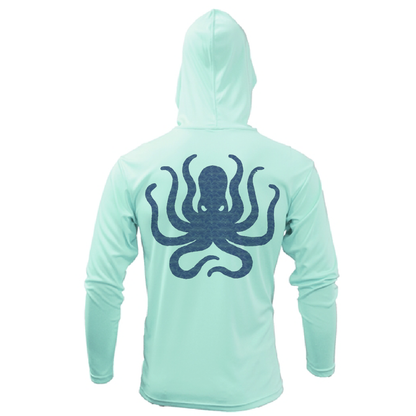 Lake Travis Freshwater Born Kraken Men's Long Sleeve UPF 50+ Dry-Fit Hoodie