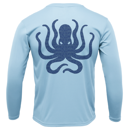 Siesta Key, FL Kraken Men's Long Sleeve UPF 50+ Dry-Fit Shirt